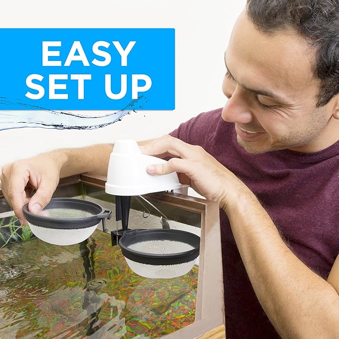 Fish Egg Hatchery Incubator Tumbler by Fry Factory, Catfish and Cichlid Breeding Hatcher Box - Double Net, Baby Eggs Breeder for Aquariums,12 Volt, Automatic, Patented.