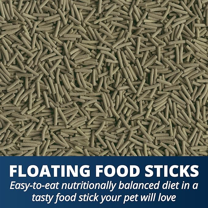 Tetra ReptoMin Floating Food Sticks Complete Food for Aquatic Turtles, Newts and Frogs, 2 LB (900 Grams)