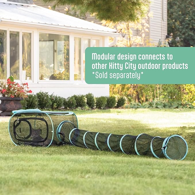 Kitty City Outdoor Catio Furniture and Play Kits for Cats, Play Combo