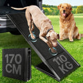 Dog Ramp for Car 67''x 17'', Dog Car Ramp, Folding Large Dog Ramp for Stairs, Pet Ramp Up to 300LBS, Keep from Sliding, 5s Installation, Dog Stairs for Truck SUV Truck LKW Side Door Back Seat