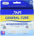 API General Cure Freshwater and Saltwater Fish Powder Medication 10-Count Box
