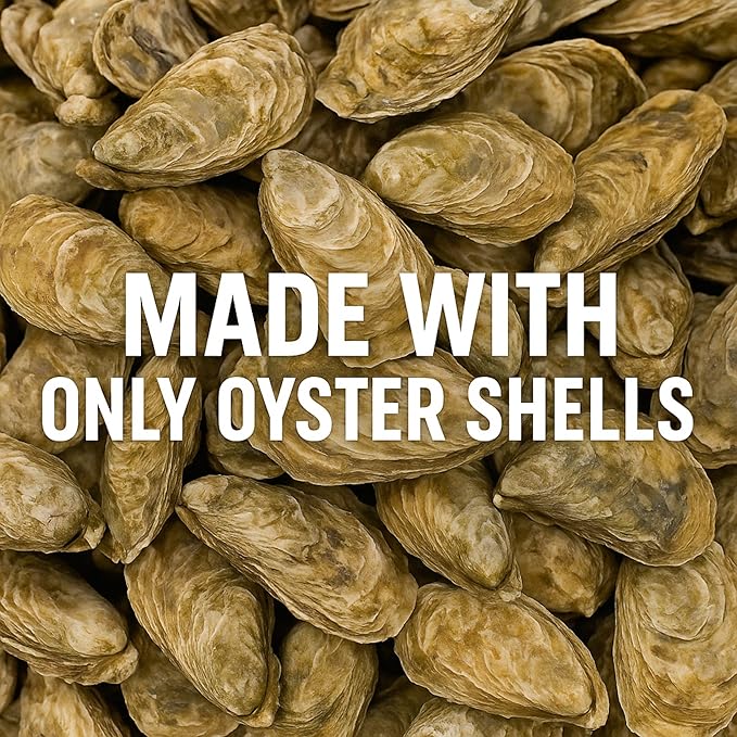 | Oyster Shell Flour 4.4lb – Finely Ground Calcium Material for Chickens, Ducks, Birds, Reptiles, Amphibians, and More – Crushed Oyster Shell Alternative | 굴껍질가루 (1lb)