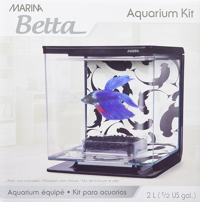 Marina Betta Aquarium Starter Kit, Ying/Yang