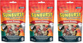 Higgins 3 Pack of Sunburst Gourmet Natural Bird Treats, 5 Ounces Each, True Fruits Flavor, for Conures Parrots and Macaws