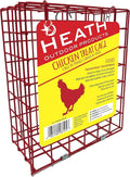Heath Outdoor Products Chicken Treat Powder-Coated Steel Cage for 2-lb. Chicken Cakes, Red, Model Number: CC-4