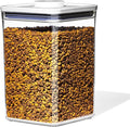 OXO Good Grips Pet POP Container – 4.4 Qt/4.2 L with Scoop |Ideal for up to 4lbs of Dog Food or 3.5lbs of Cat Food, Airtight Storage Container, BPA Free