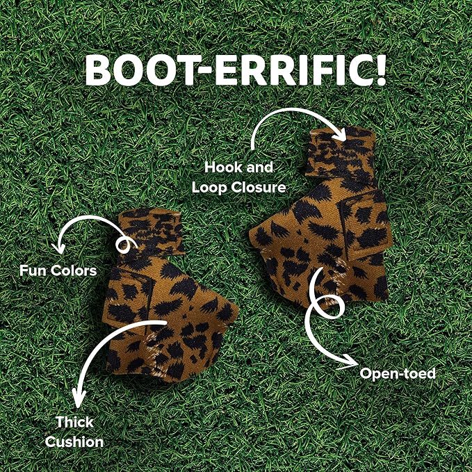 Duck Shoes for Injured Feet – Protective Neoprene Footwear for Ducks, Protective Shoes for Birds with Injured feet, Bumblefoot Relief - Small, 2.5’’ Max. Inside Width - Leopard