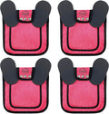 DOWN UNDER OUTDOORS 4 Pack Medium-Large Saddles with Adjustable Straps, Poultry Saver, Protector, Apron, Supplies, Care Products (Pink)