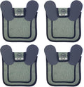DOWN UNDER OUTDOORS 4 Pack Medium-Large Saddles with Adjustable Straps, Poultry Saver, Protector, Apron, Supplies, Care Products (Green)