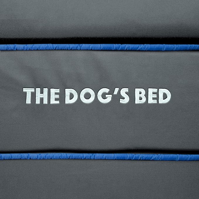 The Dog’s Bed Orthopedic Memory Foam Dog Bed Mattress, Oxford Fabric, Grey with Dark Blue Trim, XXXL, 6-Inch