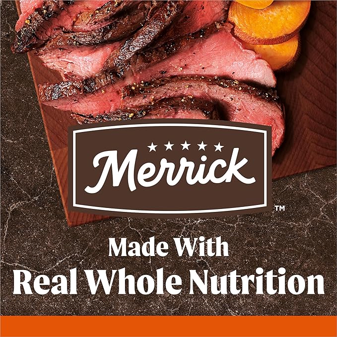 Merrick Premium Grain Free Dry Adult Dog Food, Wholesome And Natural Kibble, Real Texas Beef And Sweet Potato - 30.0 lb. Bag