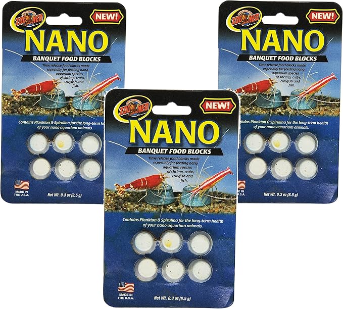 Zoo Med (3 Pack) Laboratories Nano Banquet Block Mini, 3pk