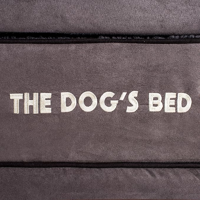 The Dog’s Bed Orthopedic Memory Foam Dog Bed Mattress, Plush Fabric, Grey Plush, XXL, 6-Inch